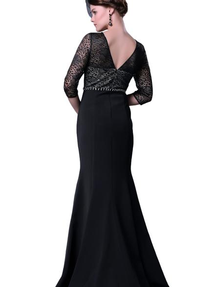 SIYAH Balık Abiye Elbise - 50212824001