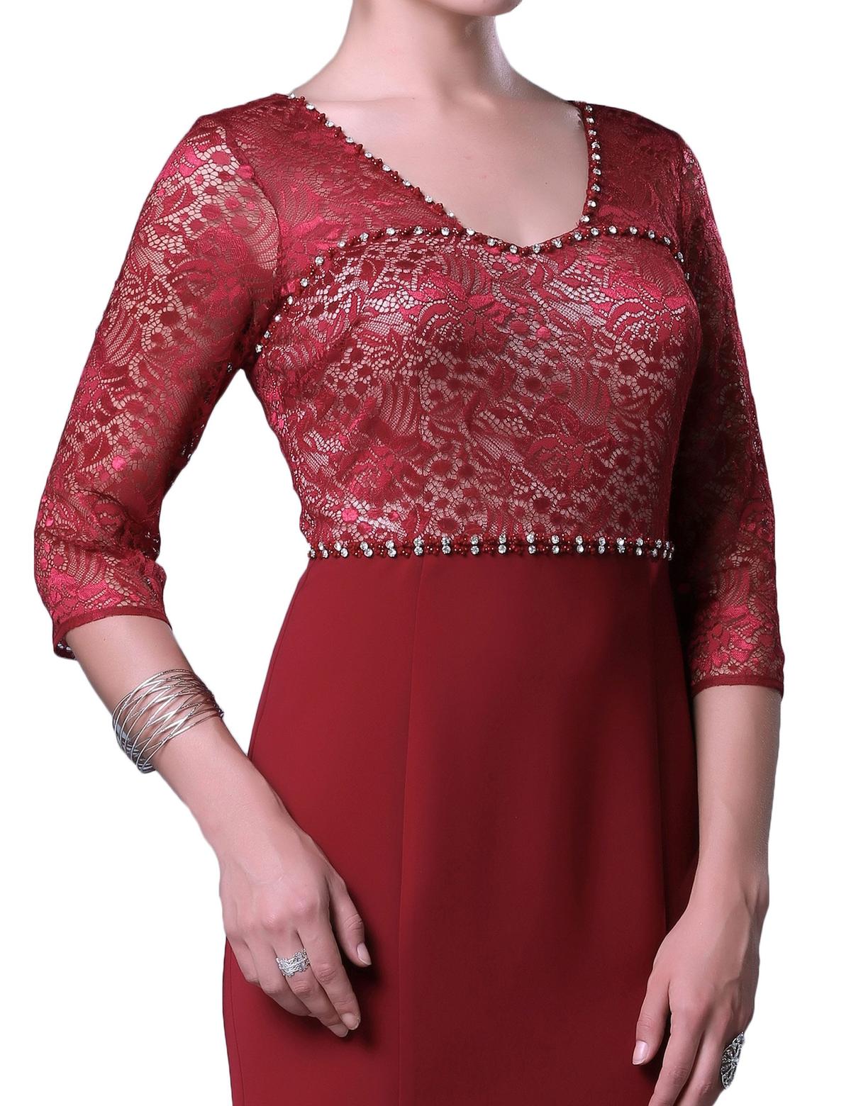 KIRMIZI Balık Abiye Elbise - 50212825002