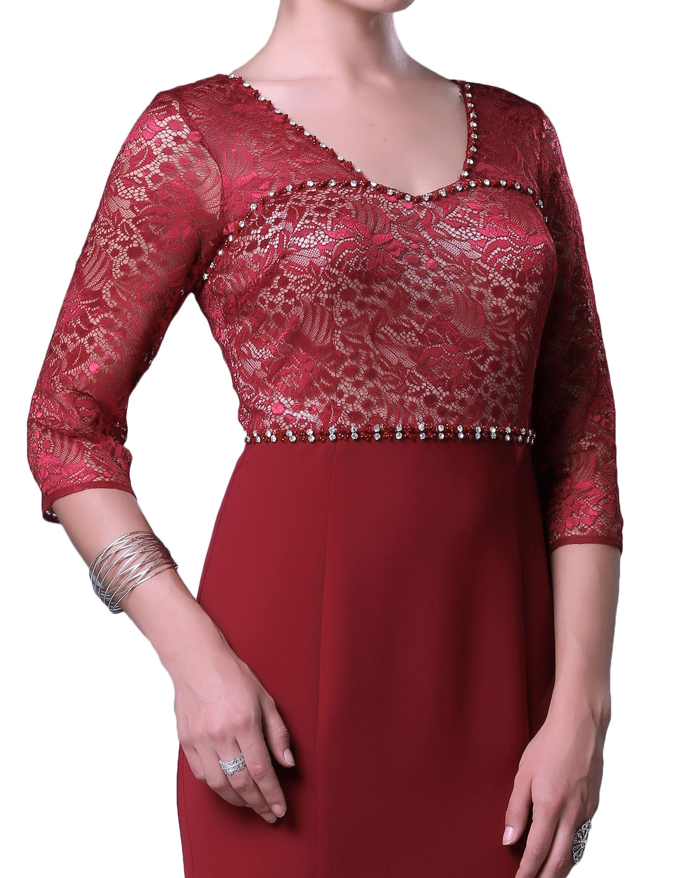 KIRMIZI Balık Abiye Elbise