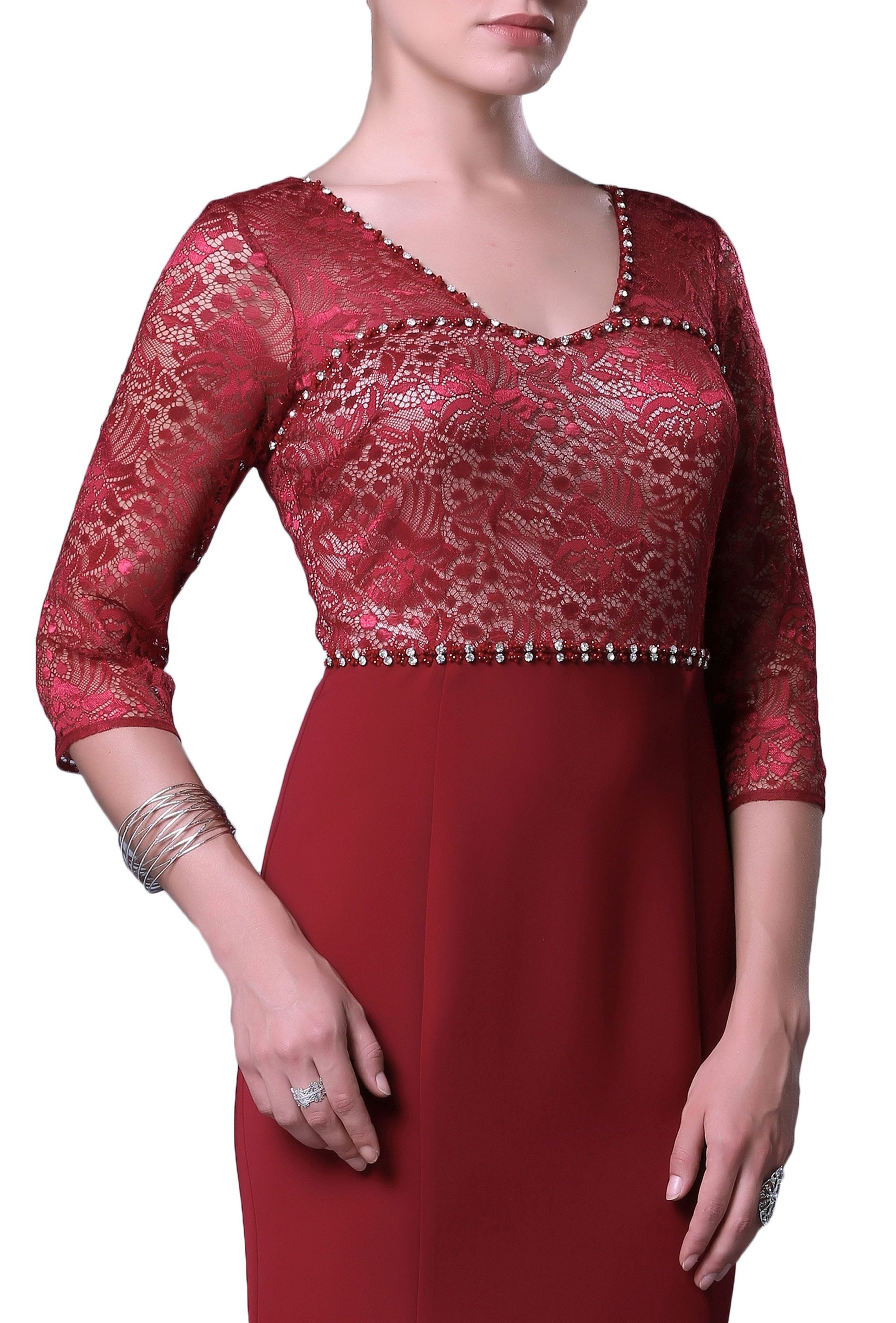 KIRMIZI Balık Abiye Elbise - Image 2