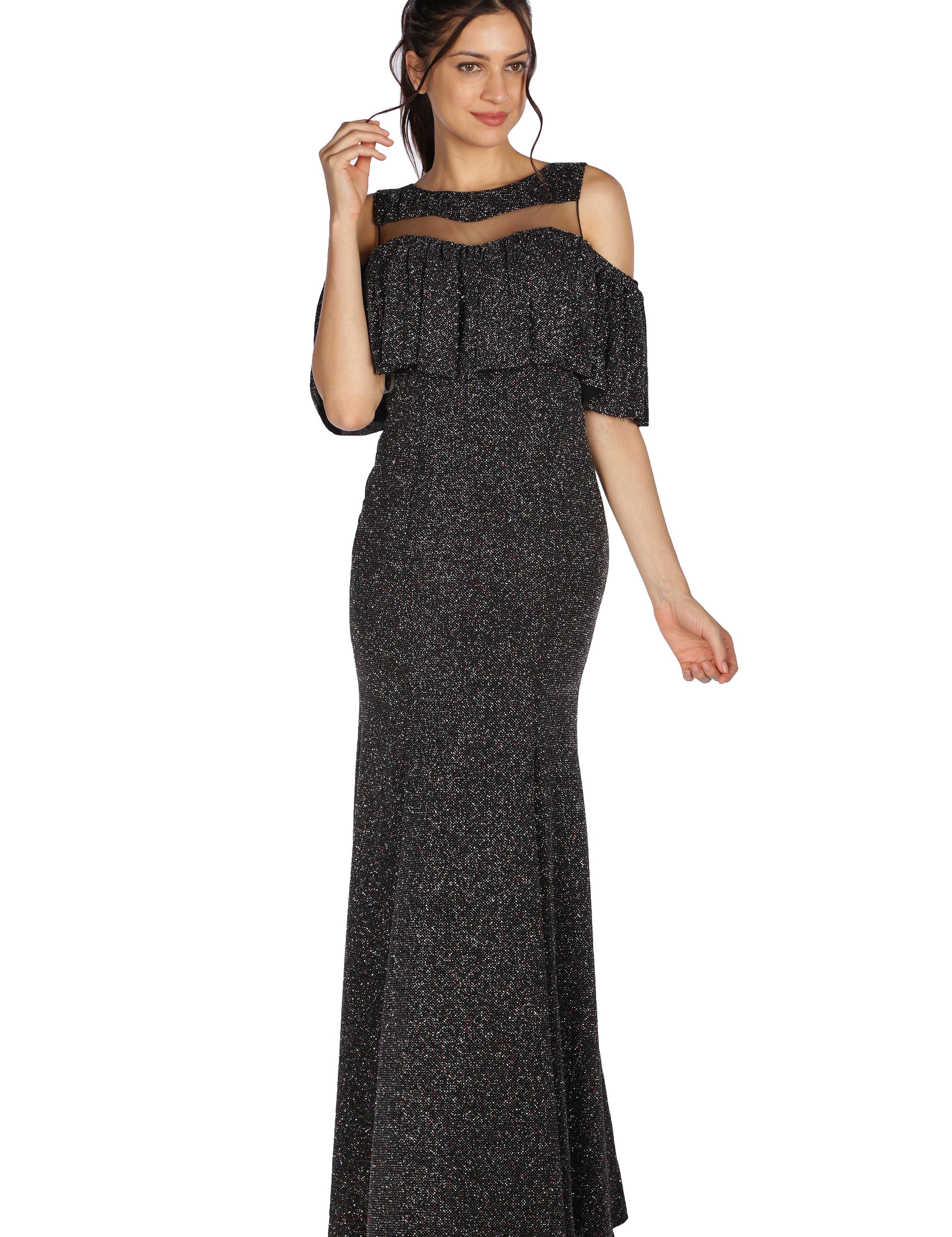 SIYAH Uzun Abiye Elbise