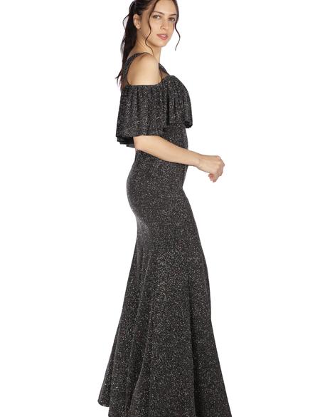 SIYAH Uzun Abiye Elbise - 50212833003