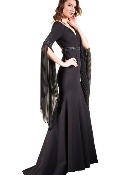 SIYAH Balık Abiye Elbise - 50212837002