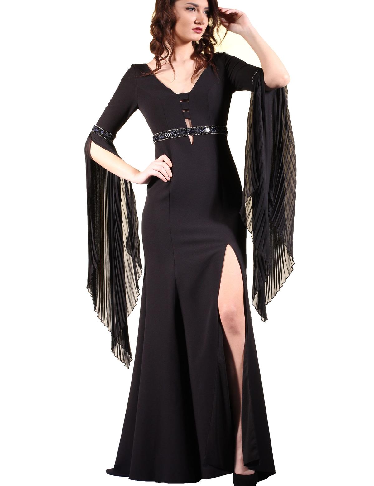 SIYAH Balık Abiye Elbise