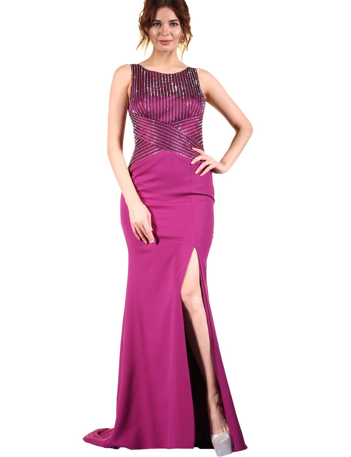 PEMBE Balık Abiye Elbise