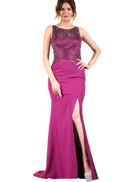 PEMBE Balık Abiye Elbise - 50212844001