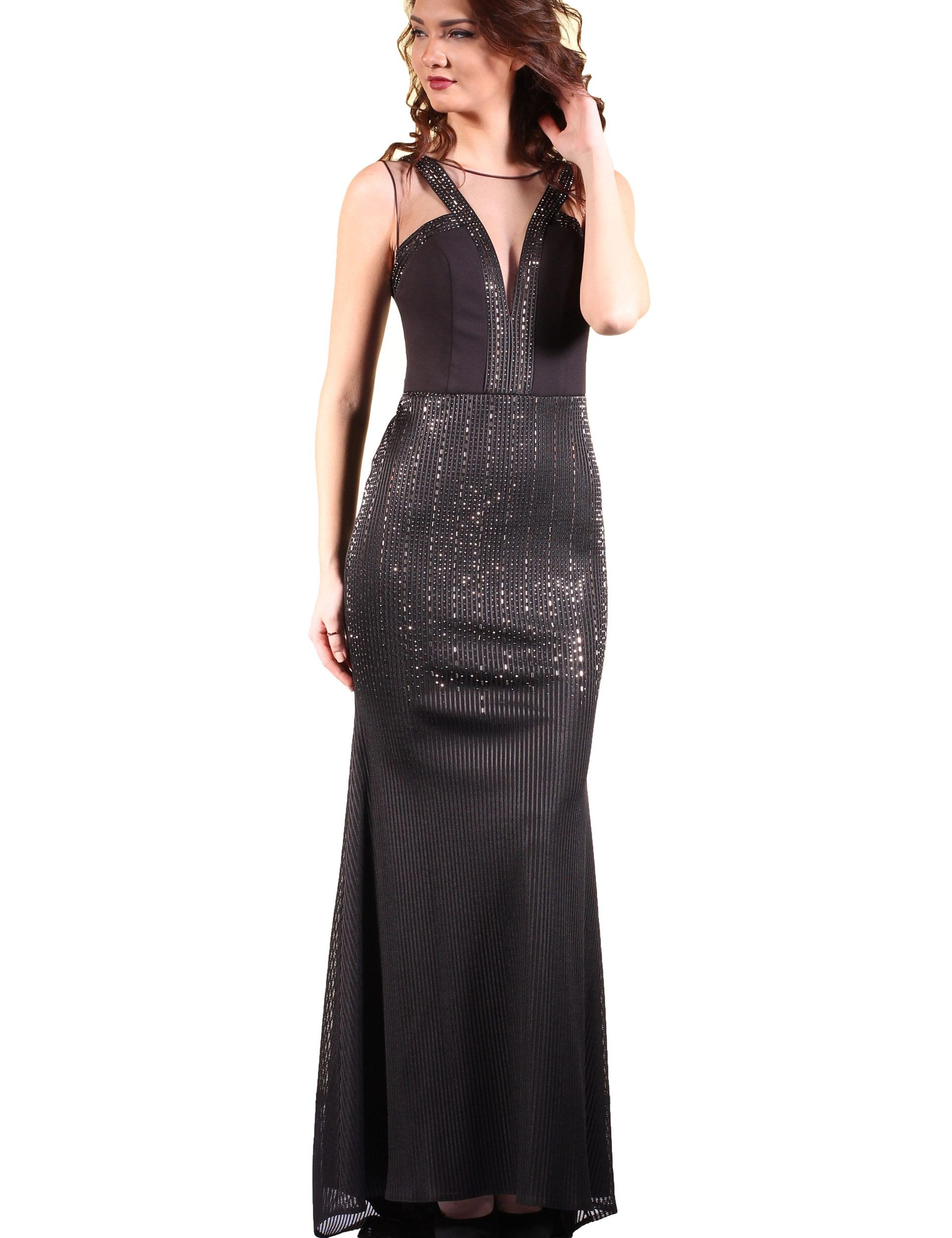 SIYAH Uzun Abiye Elbise