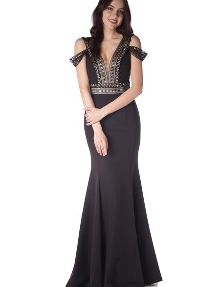 SIYAH Balık Abiye Elbise - 50212850003