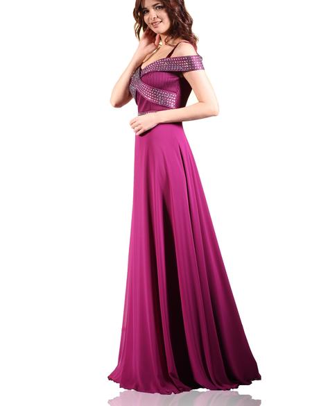 PEMBE Uzun Abiye Elbise - 50212856001