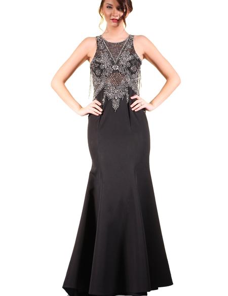 SIYAH Balık Abiye Elbise - 50212881004