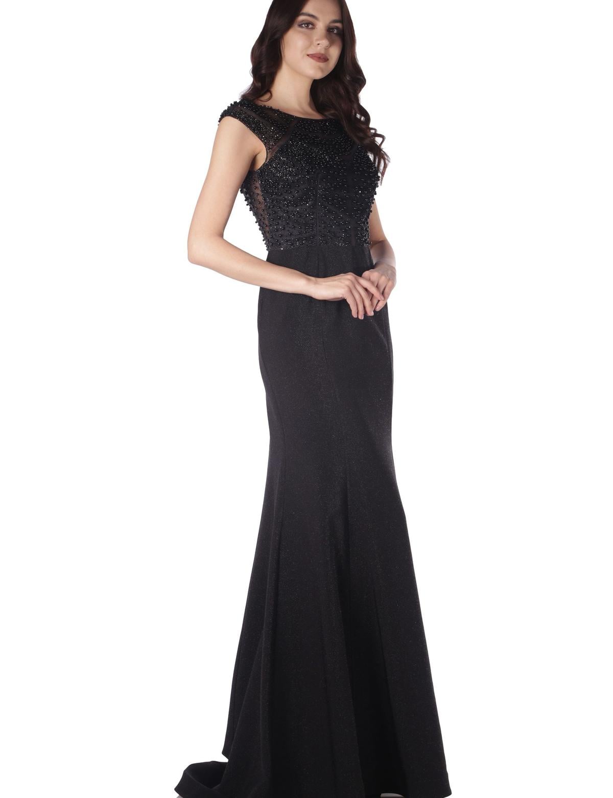 SIYAH Balık Abiye Elbise - 50212912001