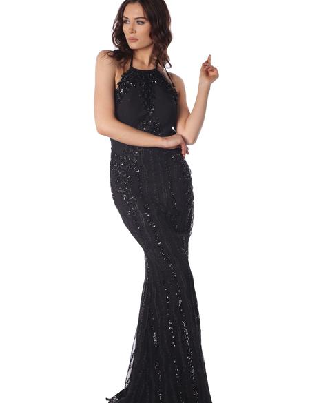 SIYAH Uzun Abiye Elbise - 50212920001