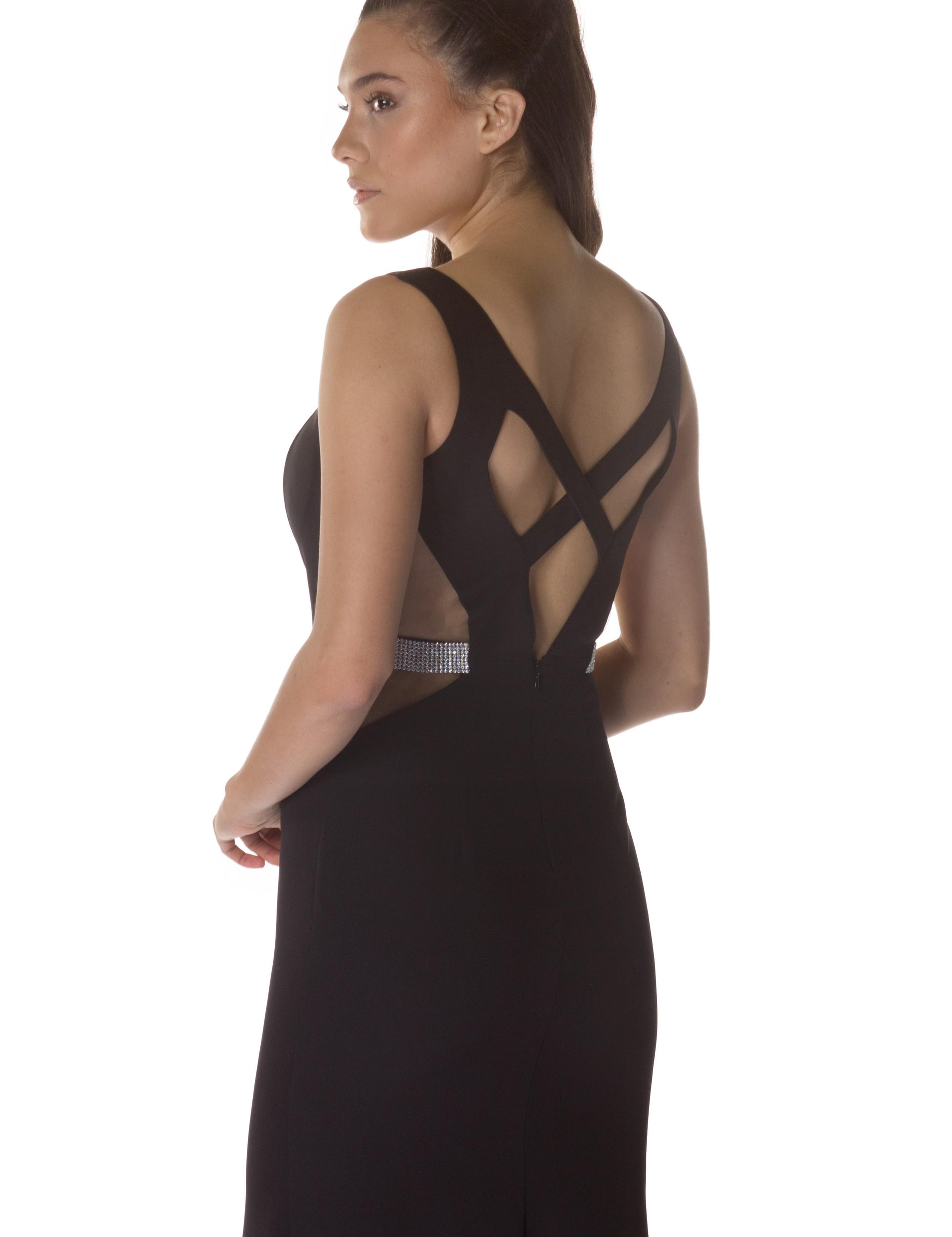 SIYAH Uzun Abiye Elbise