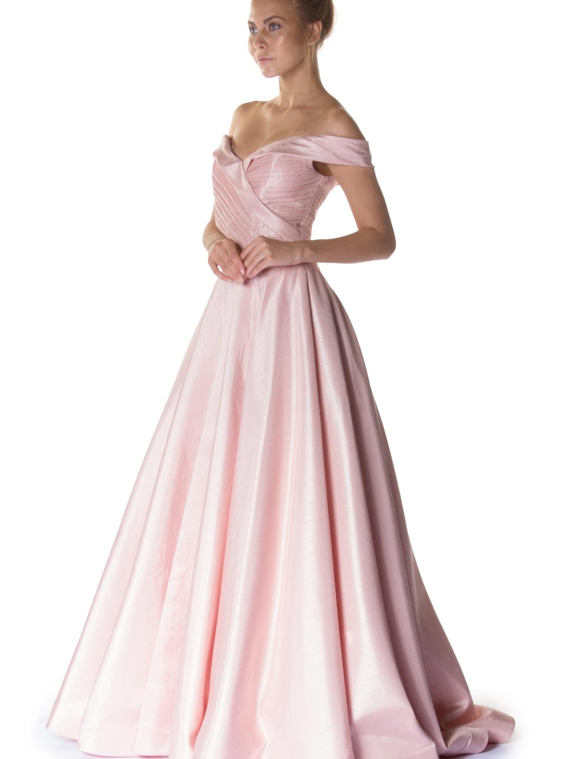 PEMBE Uzun Abiye Elbise - 50218108001