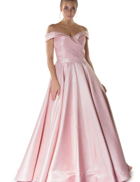 PEMBE Uzun Abiye Elbise - 50218108001