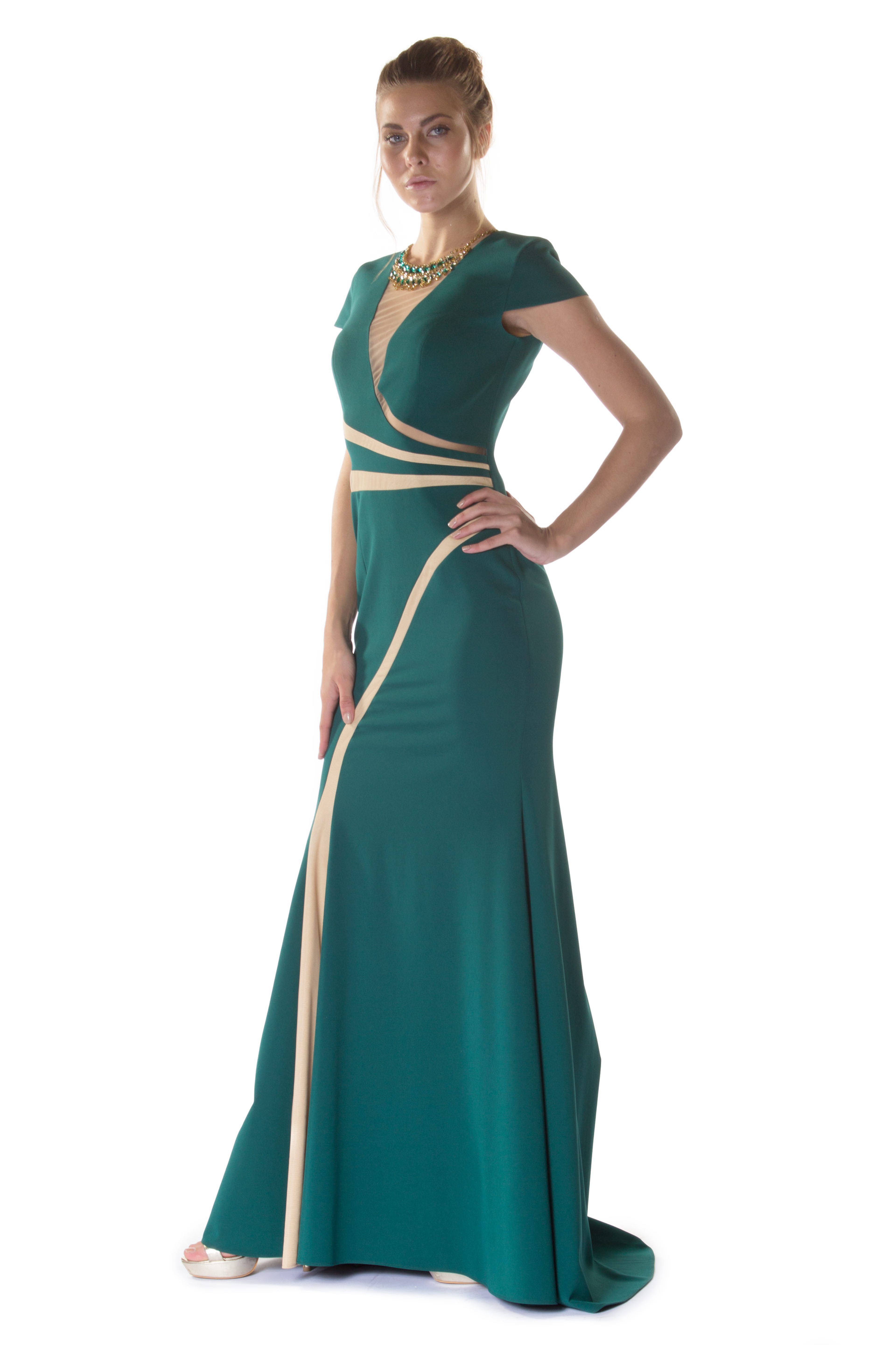YESIL Balık Abiye Elbise - Image 3
