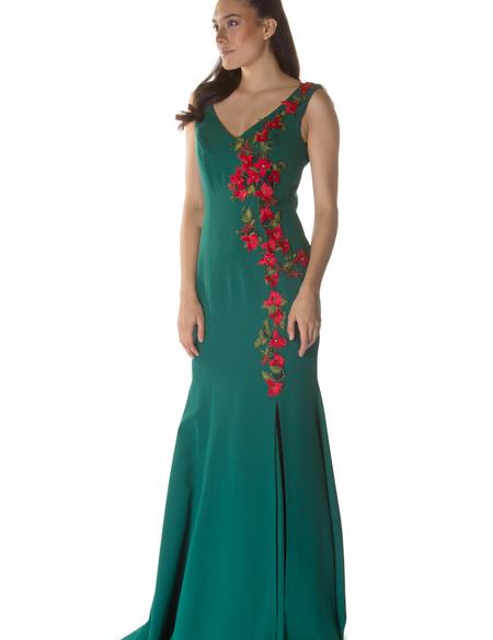 YESIL Balık Abiye Elbise - 50218156002