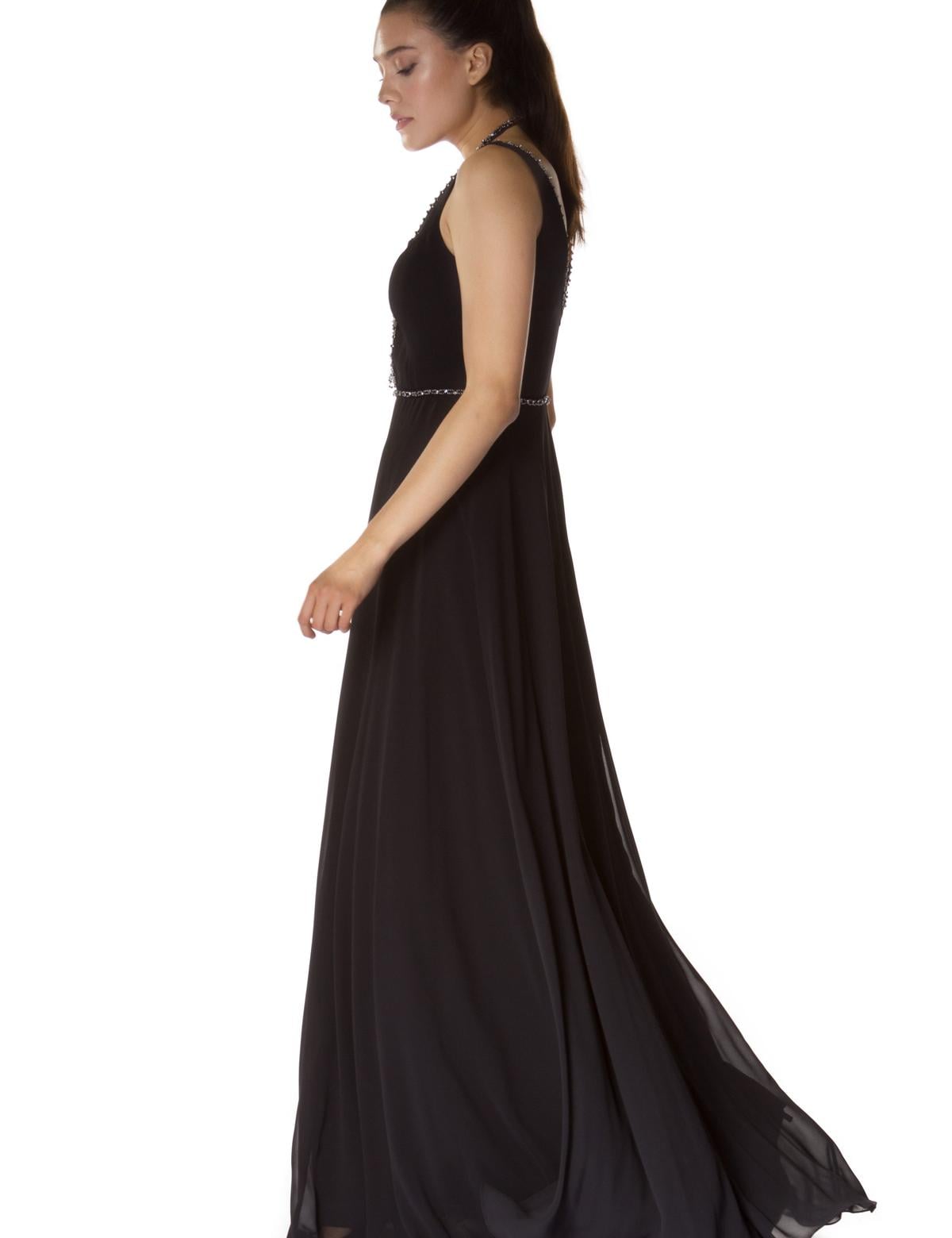 SIYAH Uzun Abiye Elbise - 50218165001