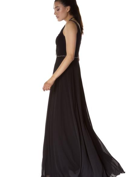 SIYAH Uzun Abiye Elbise - 50218165001