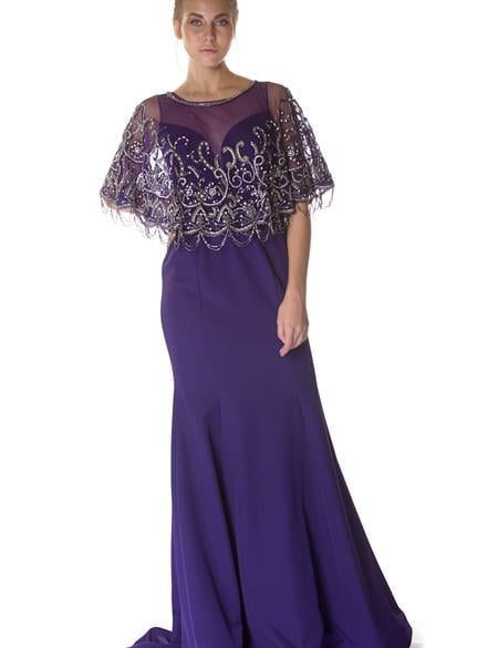 MOR Balık Abiye Elbise - 50218183002