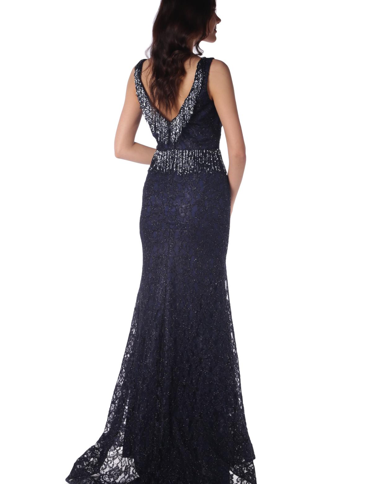 LACIVERT Uzun Abiye Elbise - 50218185002