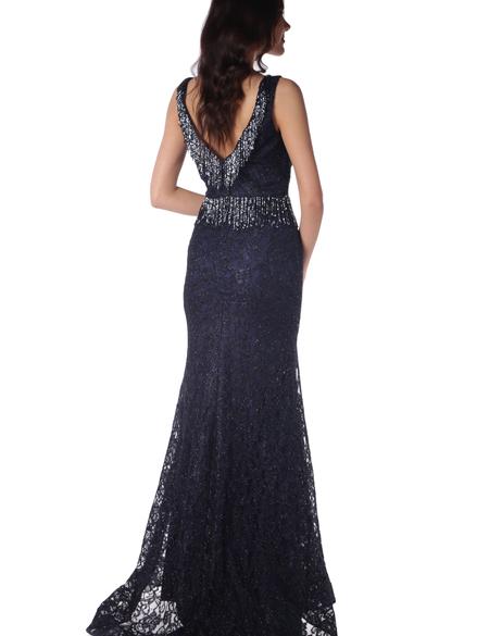 LACIVERT Uzun Abiye Elbise - 50218185002