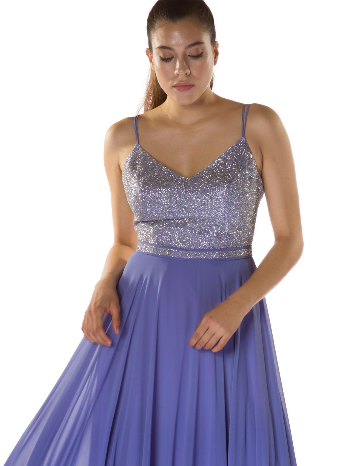 MOR Uzun Abiye Elbise - 50218189001