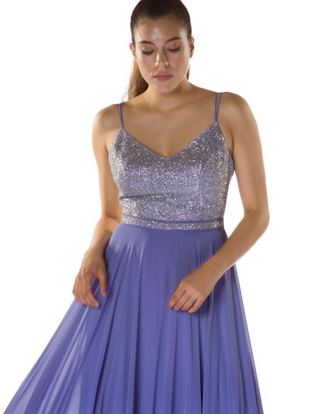 MOR Uzun Abiye Elbise - 50218189001