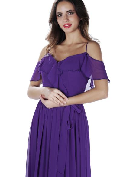 MOR Uzun Abiye Elbise - 50218204001