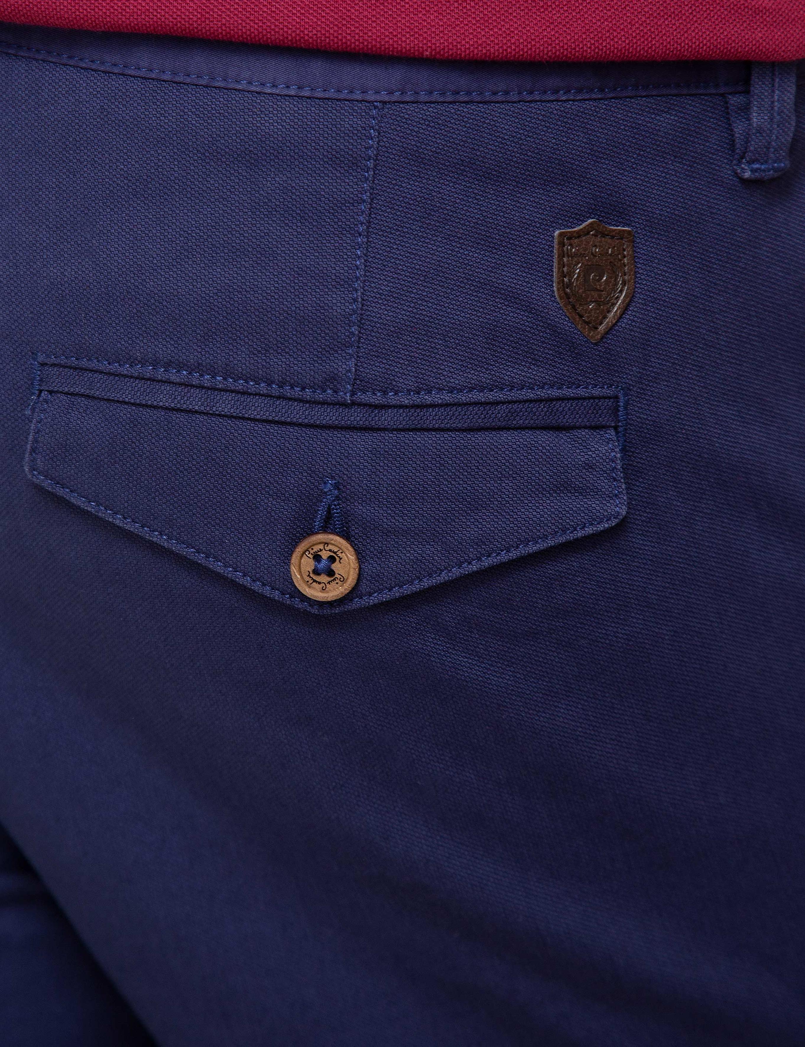 Lacivert Slim Fit Chino Pantolon