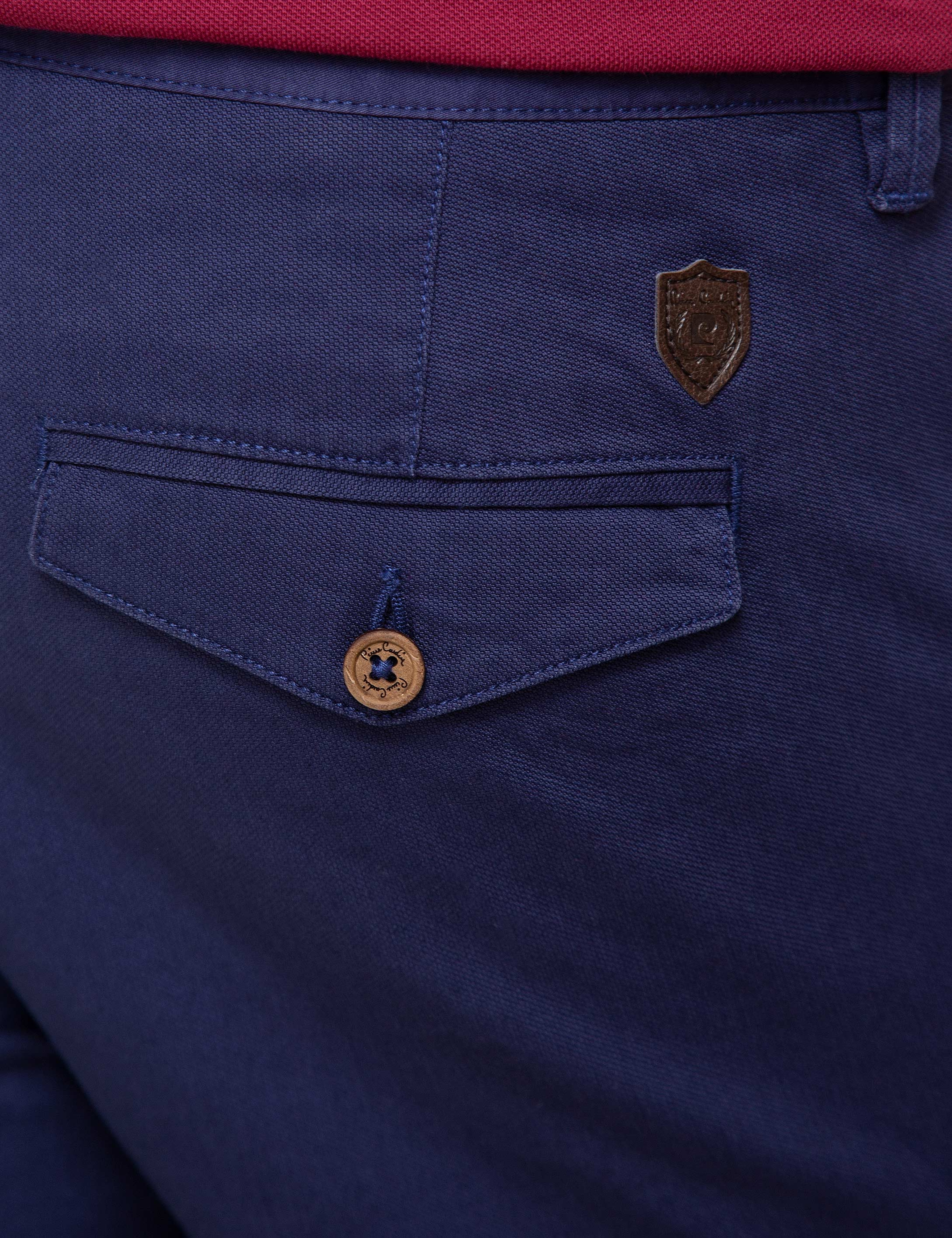 Lacivert Slim Fit Chino Pantolon - Image 4