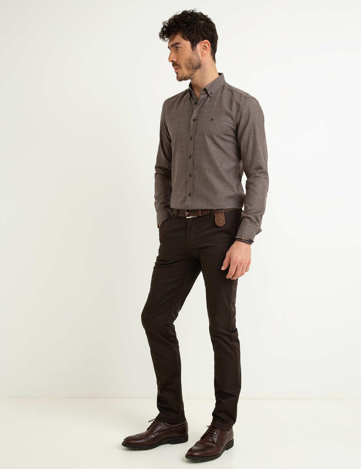 Kahverengi Chino Pantolon - 50168748037