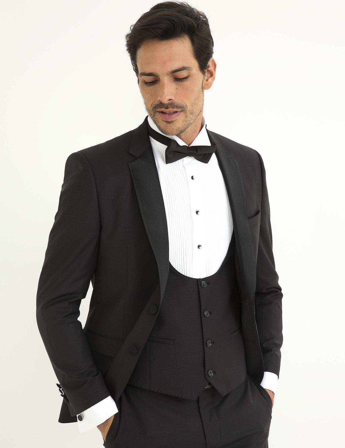 Siyah Damatlık Smokin - 50189629023