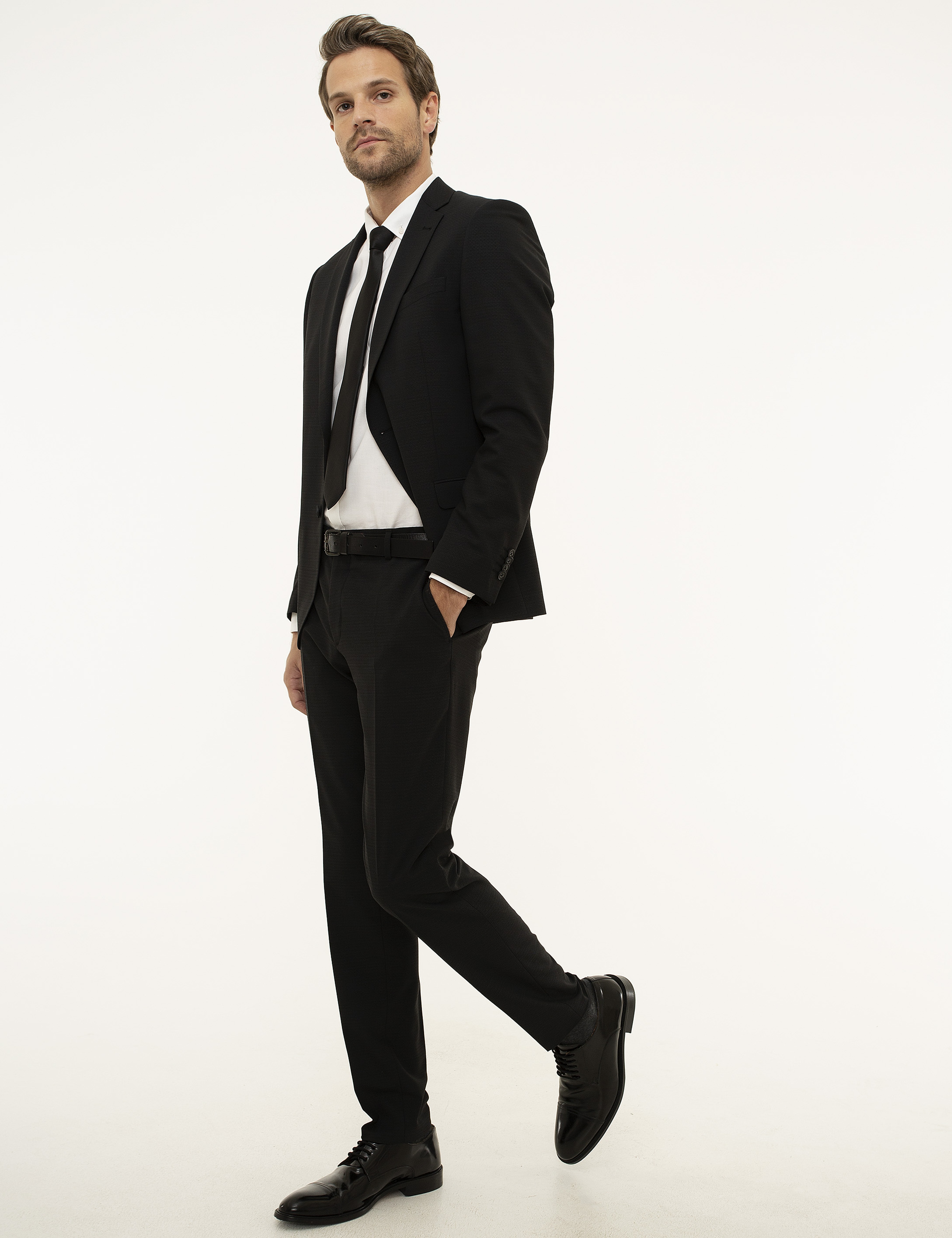 Siyah Ex. Slim Fit Takım Elbise