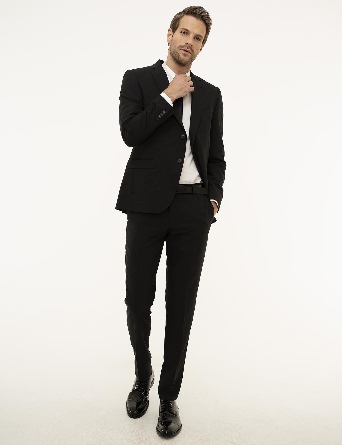 Siyah Ex. Slim Fit Takım Elbise