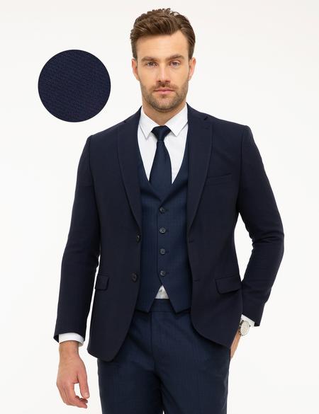 Lacivert Slim Fit Ceket - 50195225038