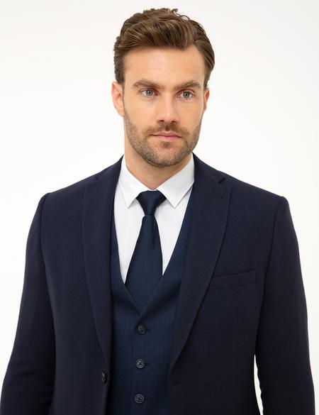 Lacivert Slim Fit Ceket - 50195225038