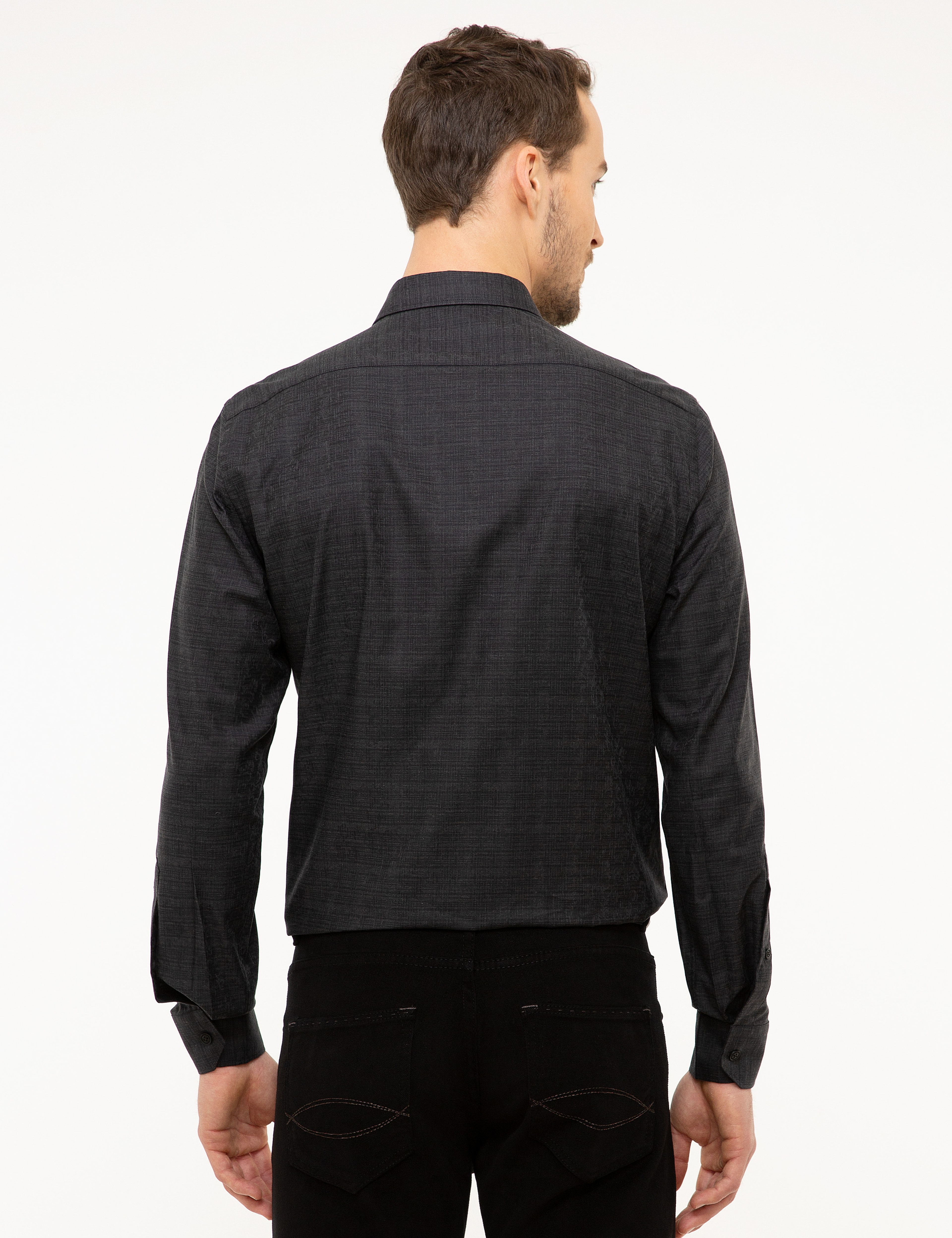 Siyah Slim Fit Gömlek
