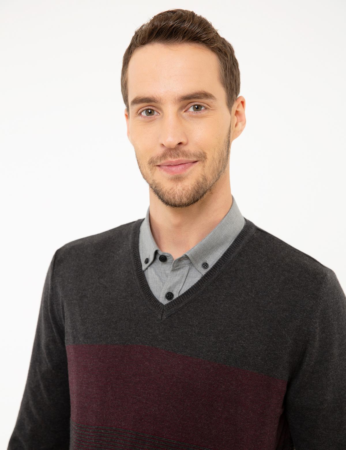 Gri Triko Kazak - 50175319053