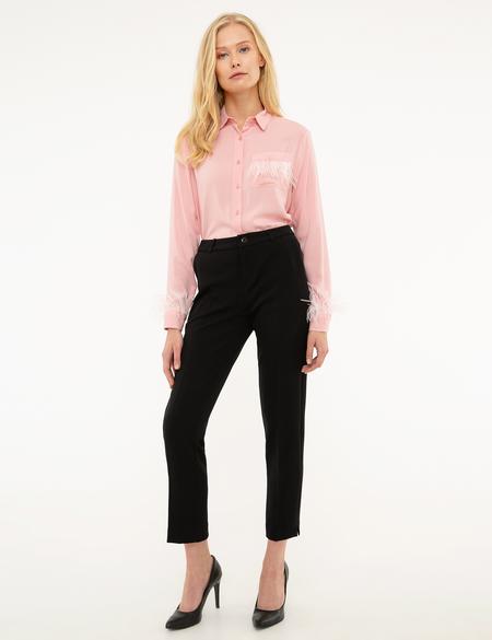 Siyah Slim Fit Kumaş Pantolon - 50207679006