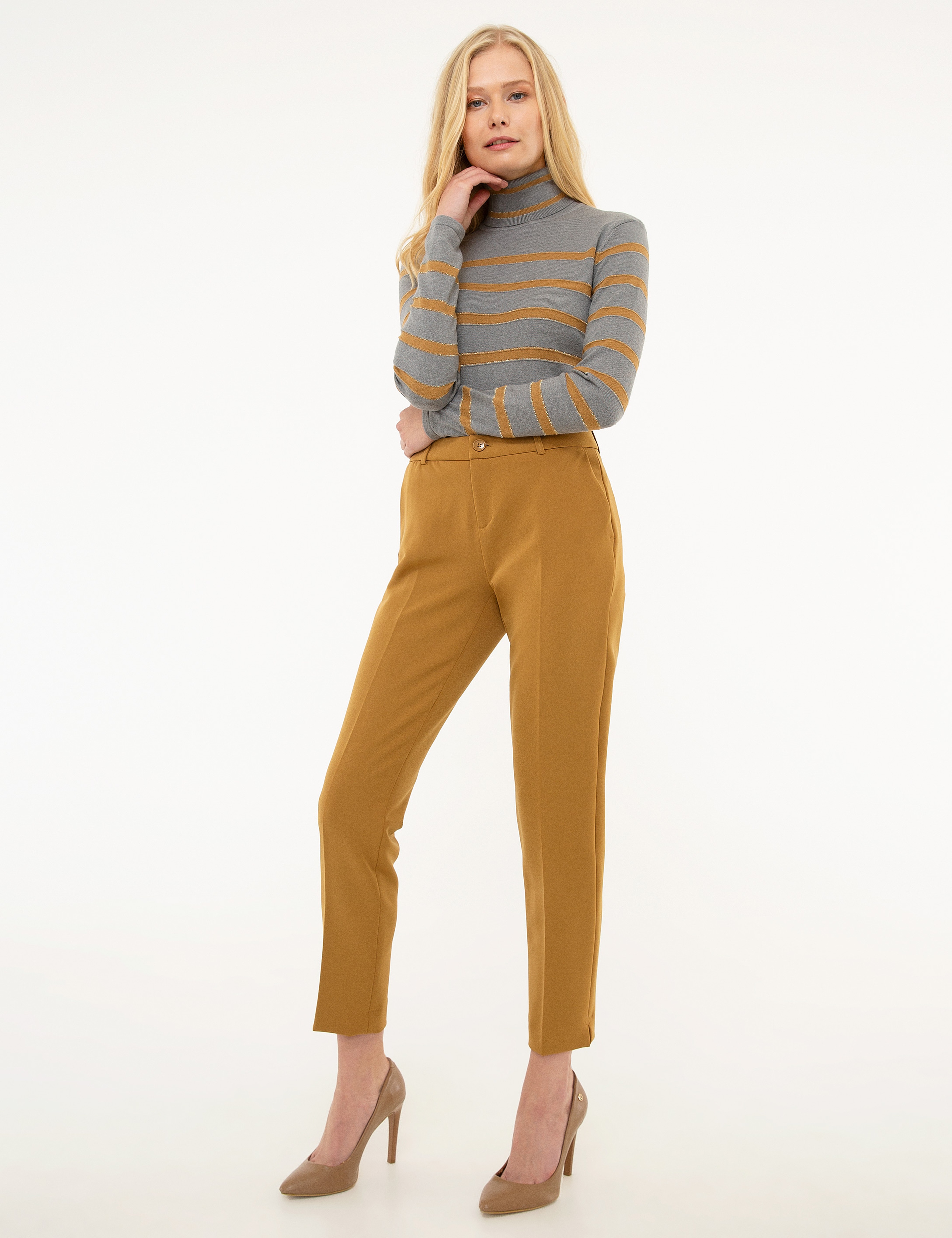 Camel Slim Fit Kumaş Pantolon
