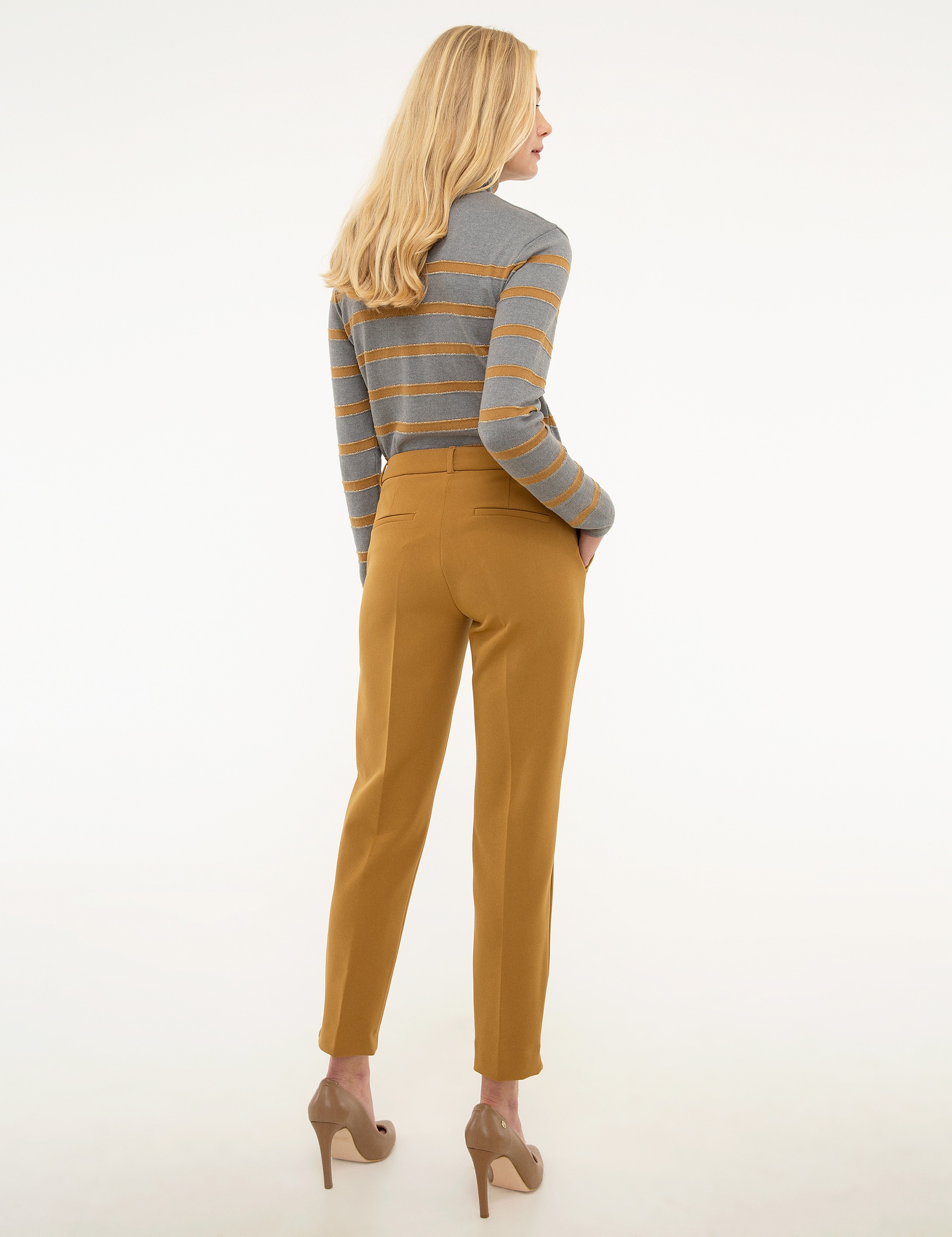 Camel Slim Fit Kumaş Pantolon - Image 3