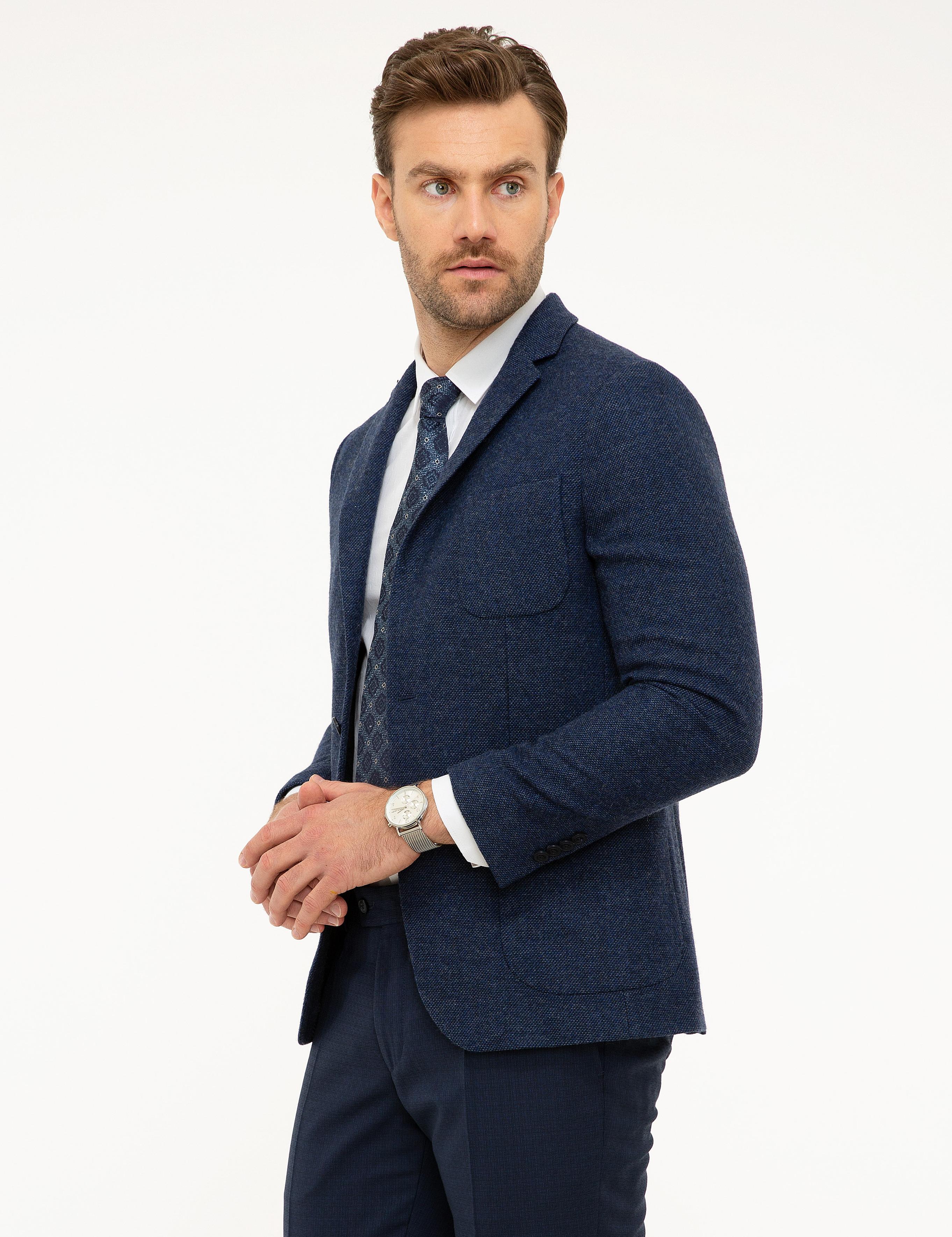 Açık Lacivert Ekstra Slim Fit Ceket