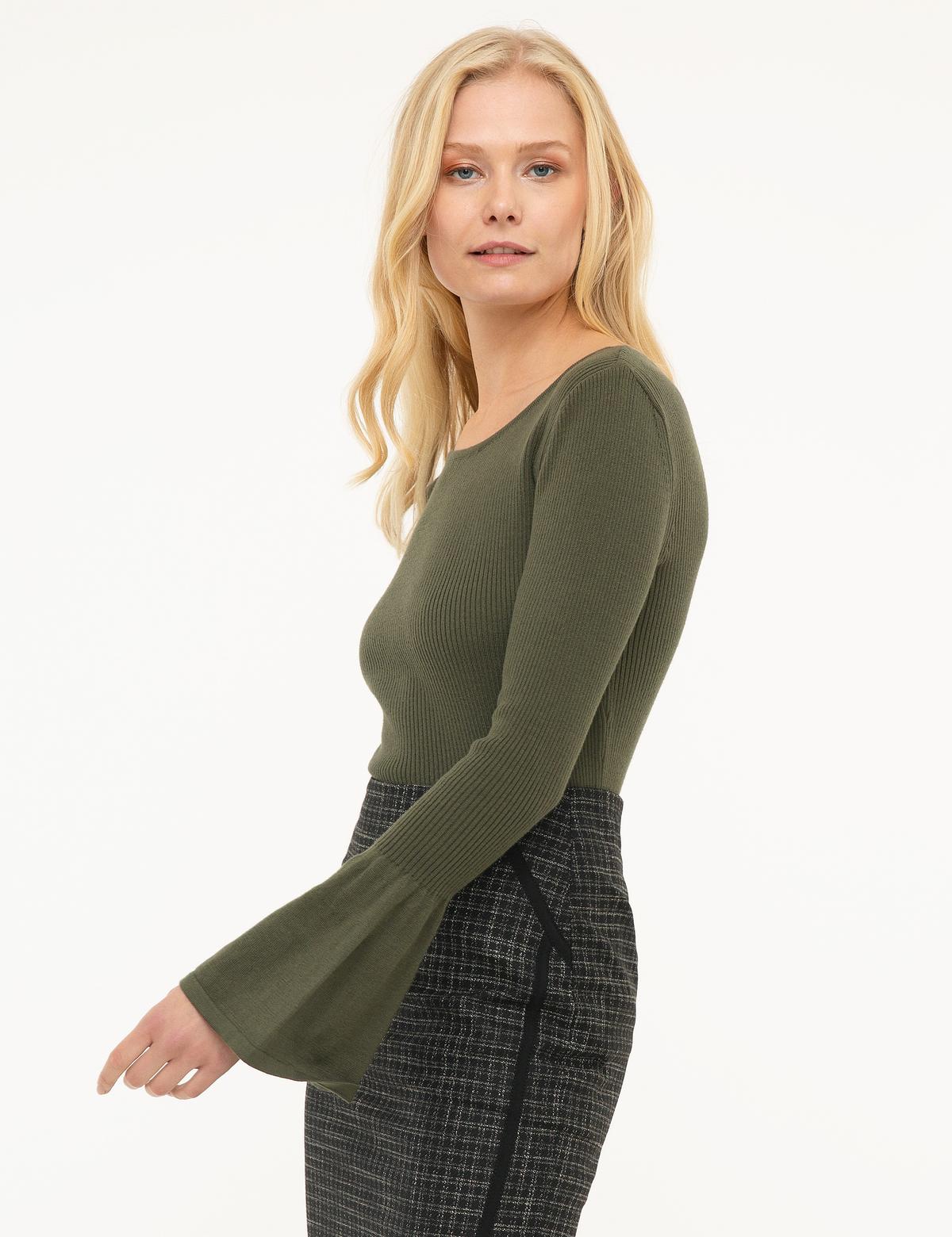 Haki Triko Kazak - 50197350012