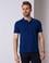 Lacivert Slim Fit Polo Yaka Basic T-Shirt