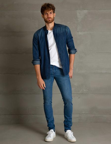 Slim Mavi Gömlek - 50193486001