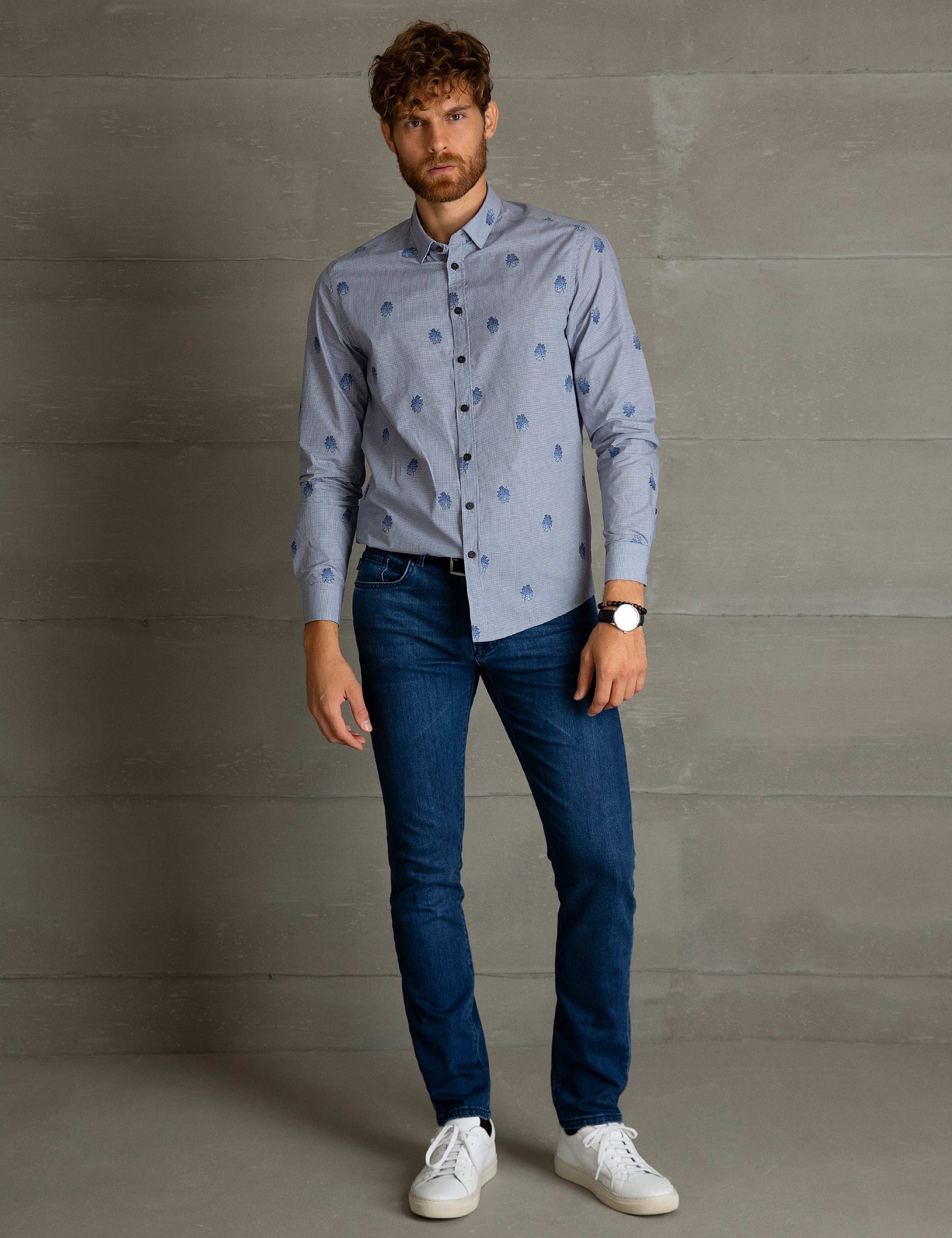 Saks Slim Fit Uzun Kollu Gömlek