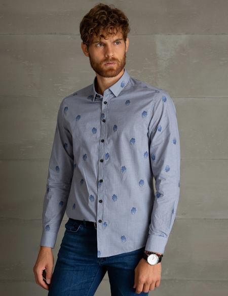 Saks Slim Fit Uzun Kollu Gömlek - 50193488005