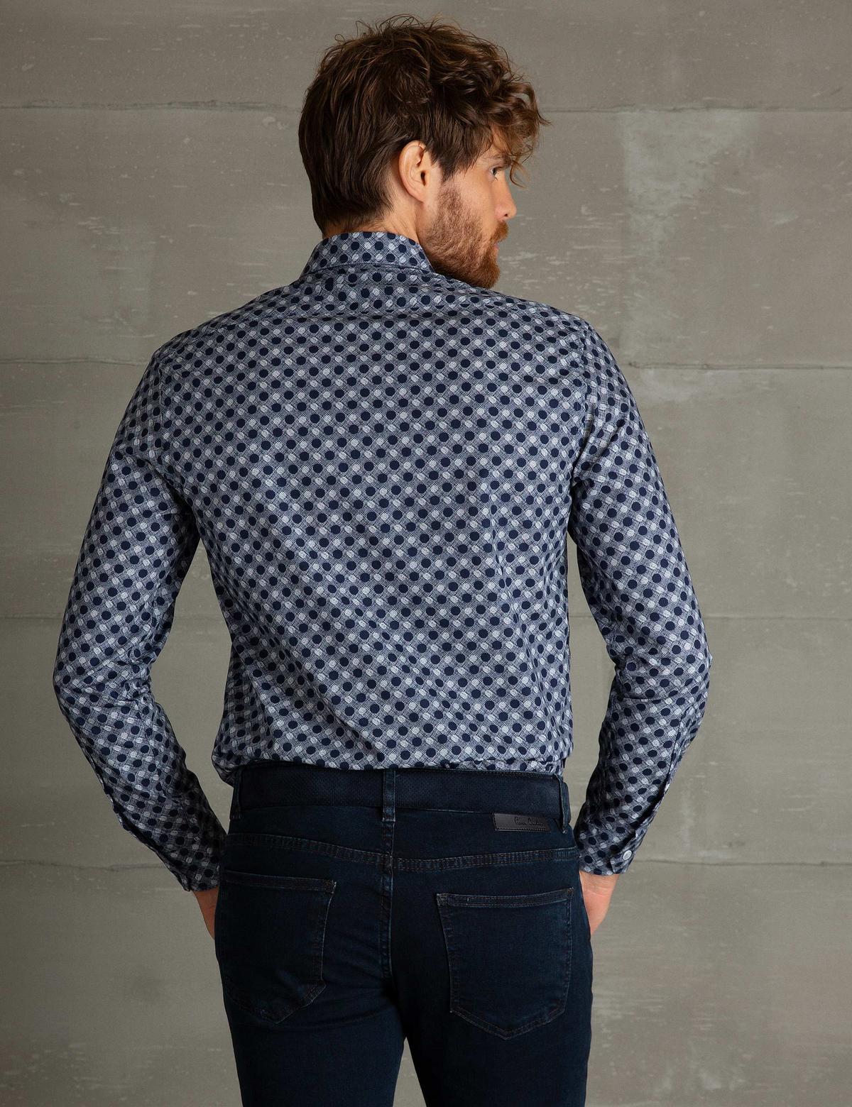 Slim Lacivert Gömlek - 50193515010