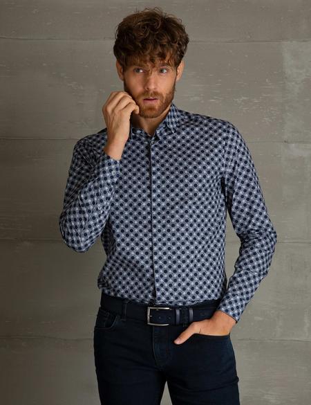 Slim Lacivert Gömlek - 50193515010